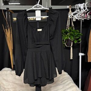 Altar'd State Black Jumpsuit with Long Sleeves